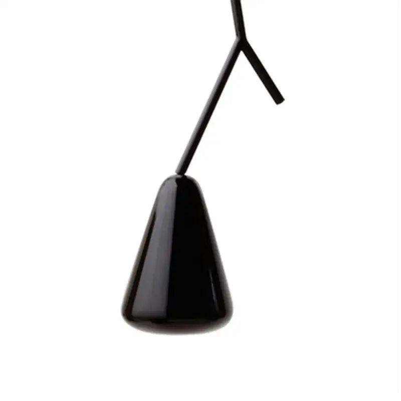 Modern black branching glass pendant lights dining room led