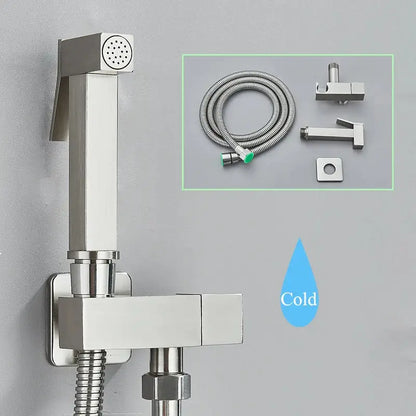 Modern black brass bidet faucet bathroom handheld sprayer gun