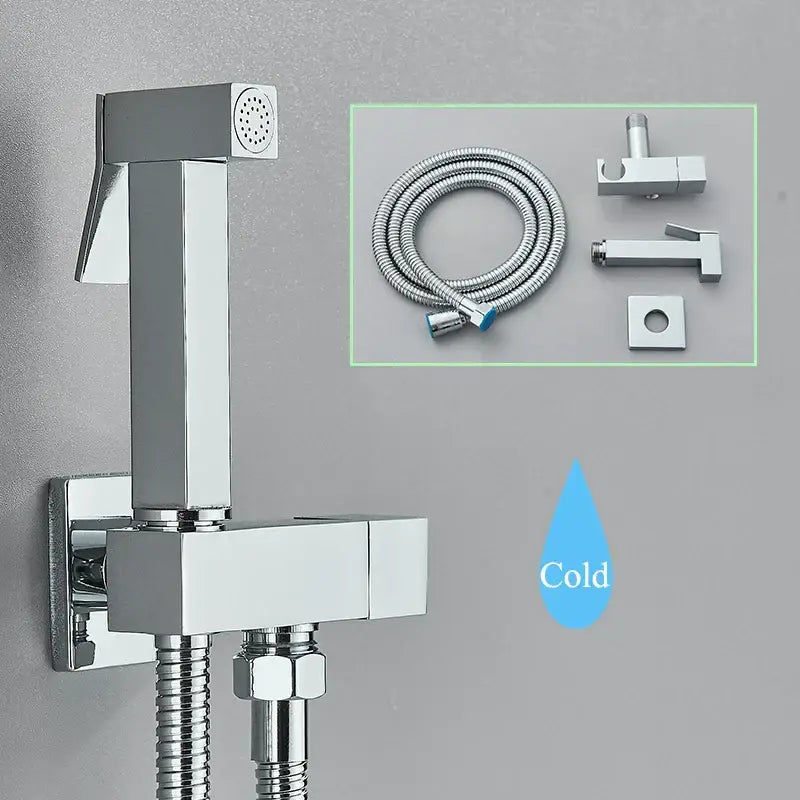 Modern black brass bidet faucet bathroom handheld sprayer gun