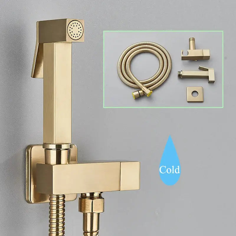 Modern black brass bidet faucet bathroom handheld sprayer gun