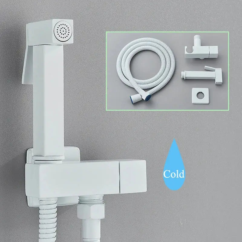 Modern black brass bidet faucet bathroom handheld sprayer gun