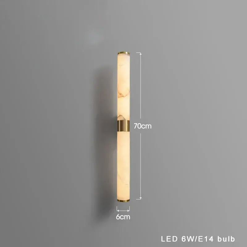 Modern black bronze alabaster wall lights living room sconce