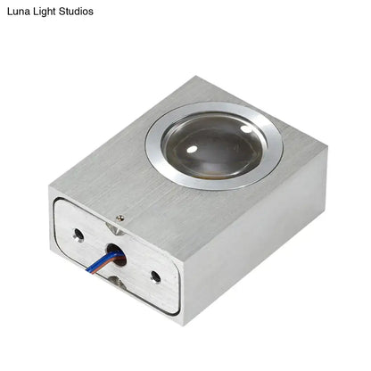 Modern black & brushed silver rgb wall lighting piece – corridor led