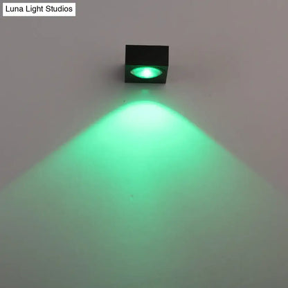 Modern black & brushed silver rgb wall lighting piece – corridor led
