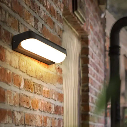 Modern black capsule flush wall sconce – bedroom led light