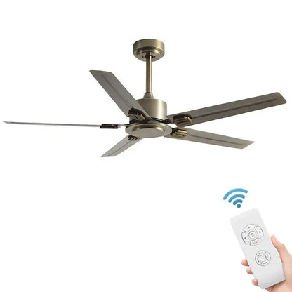 Modern black ceiling fan with 35w dc motor for living room