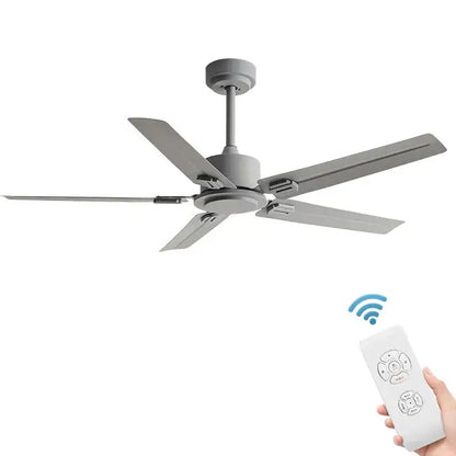Modern black ceiling fan with 35w dc motor for living room