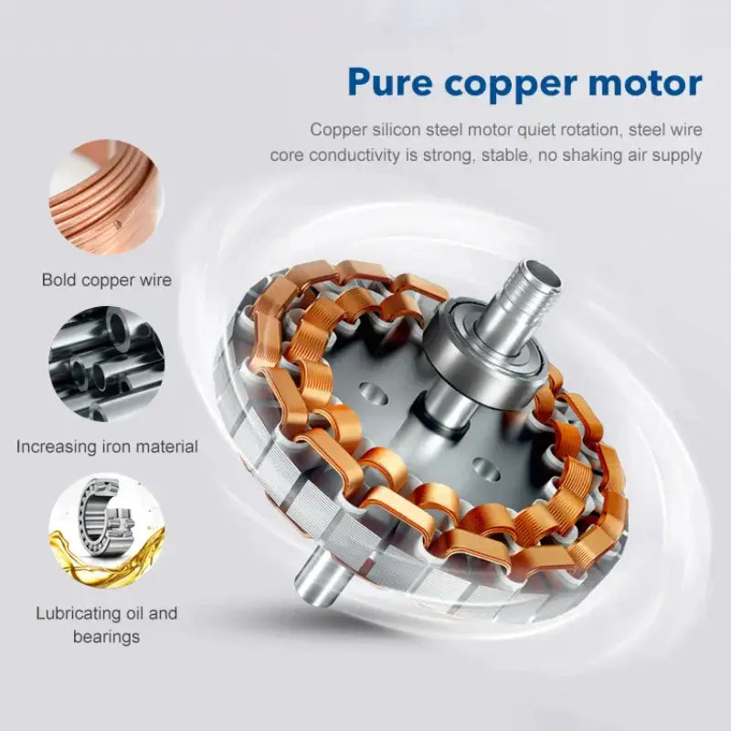 Modern black ceiling fan with 35w dc motor for living room