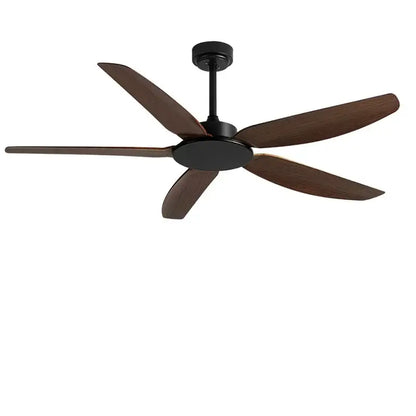 Modern black ceiling fan with remote control for commercial living room