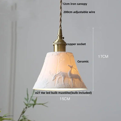 Modern black ceramic led pendant light kitchen brass detail