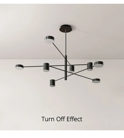 DecorBites™ Modern Black Chandelier: Nordic Style Home Lighting