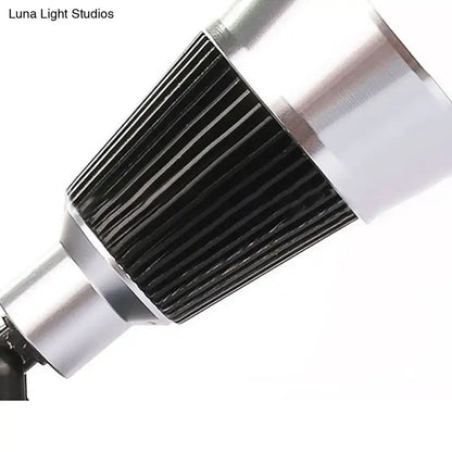 Modern black & chrome smd light wall light – bedroom rotatable sconce