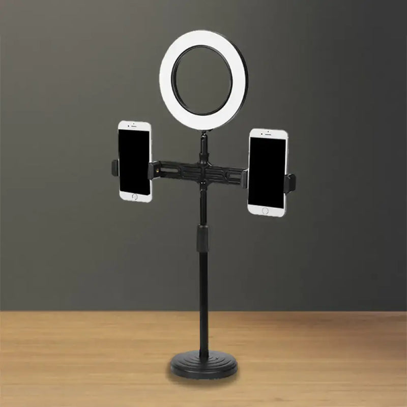 Modern black circle led wall light with usb port bedroom lamp