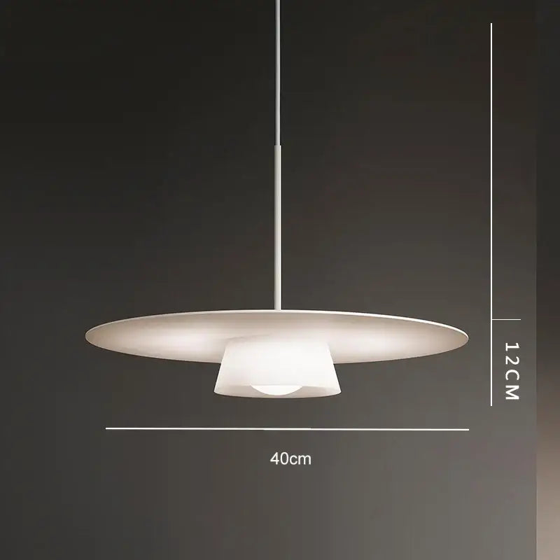 Modern black circular coffee shop pendant light with frosted glass shade for dining room