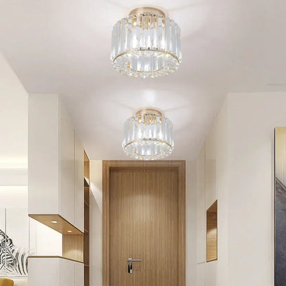 Modern black & clear crystal led ceiling light bedroom chandelier