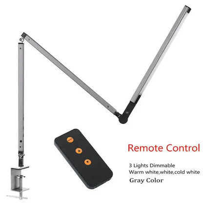 Modern black clip led desk lamp office reading light