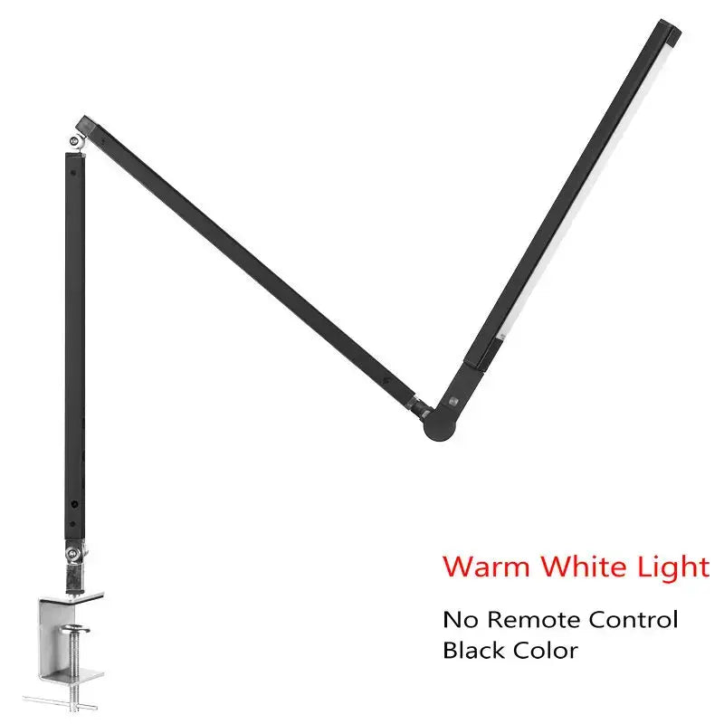 Modern black clip led desk lamp office reading light