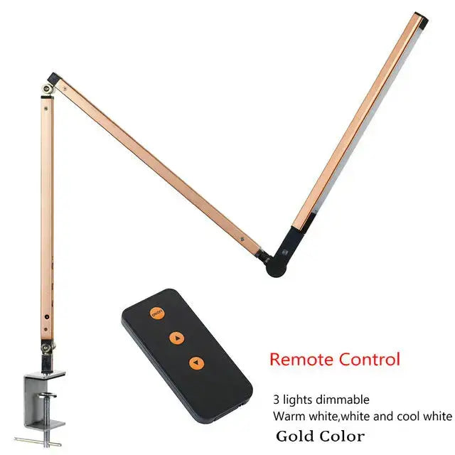 Modern black clip led desk lamp office reading light