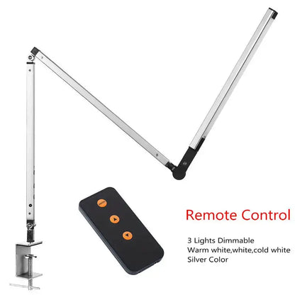 Modern black clip led desk lamp office reading light