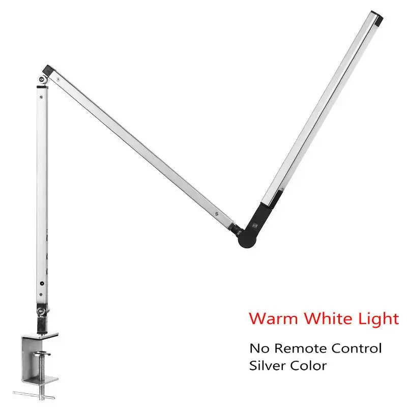 Modern black clip led desk lamp office reading light