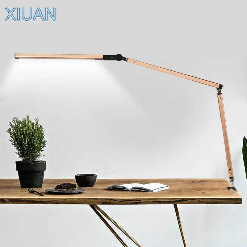 Modern black clip led desk lamp office reading light