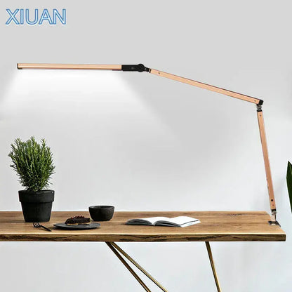 Modern black clip led desk lamp office reading light
