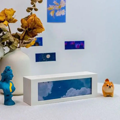 Modern black cloud night light digital display bedroom decor