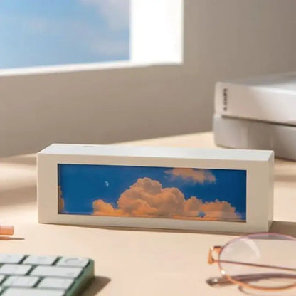 Modern black cloud night light digital display bedroom decor