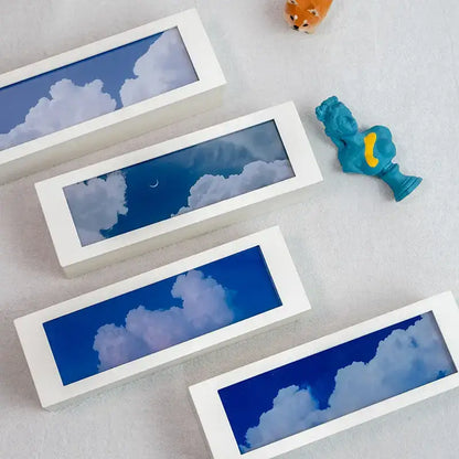 Modern black cloud night light digital display bedroom decor
