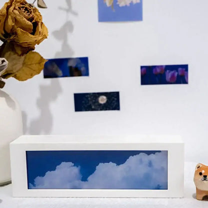 Modern black cloud night light digital display bedroom decor