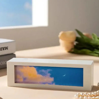 Modern black cloud night light digital display bedroom decor