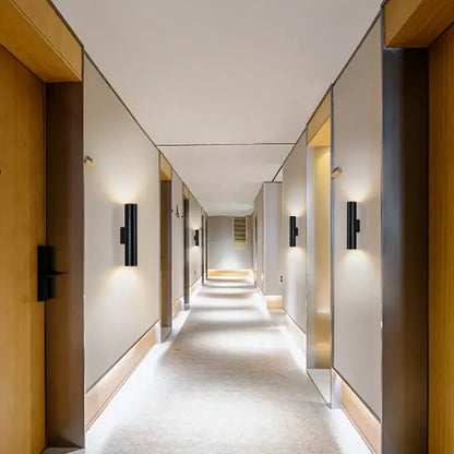 Modern black cob led wall lamp bedroom up down sconce