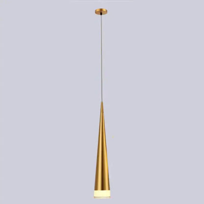 Modern black conical led pendant lamp for kitchen island