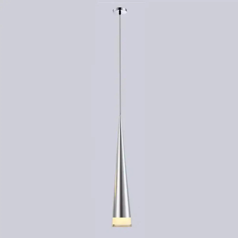 Modern black conical led pendant lamp for kitchen island