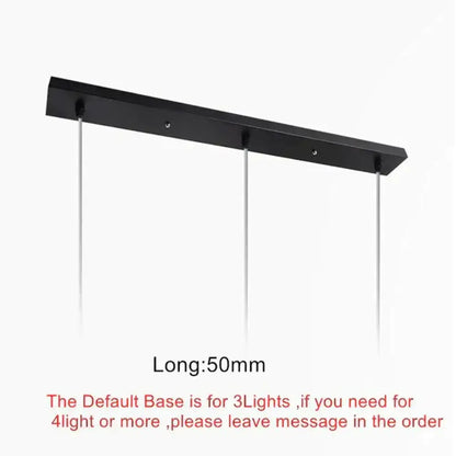 Modern black conical led pendant lamp for kitchen island