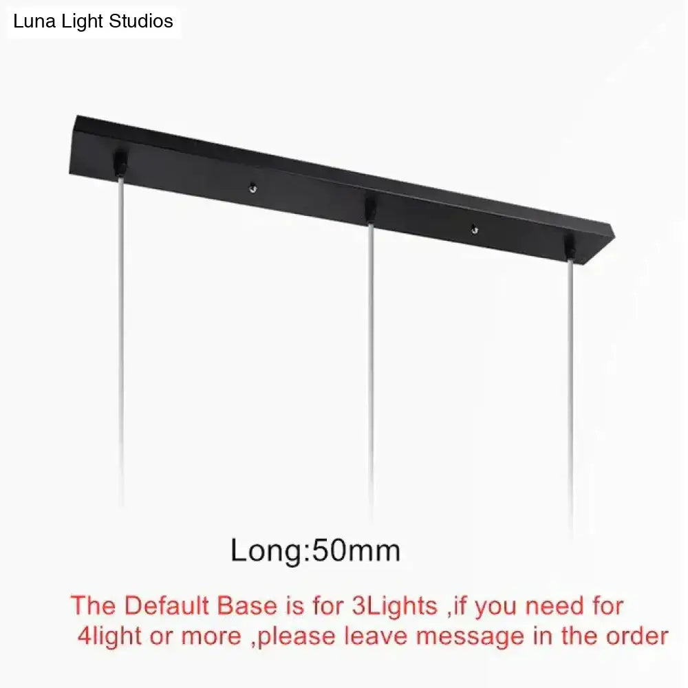 Modern black conical led pendant lamp for kitchen island