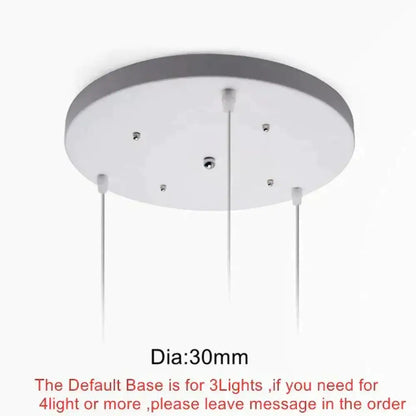 Modern black conical led pendant lamp for kitchen island