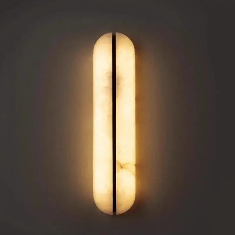 Modern black copper marble led wall light for living room