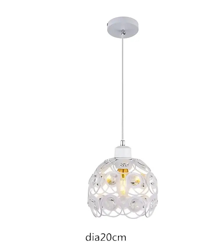 Modern black crystal flush mount ceiling light for hallway