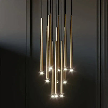 Modern black crystal led chandelier dining room pendant light