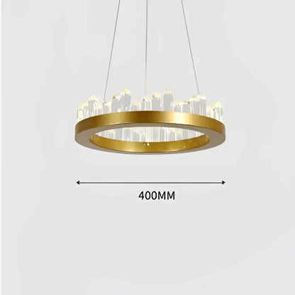Modern black crystal led pendant light dining room chandelier