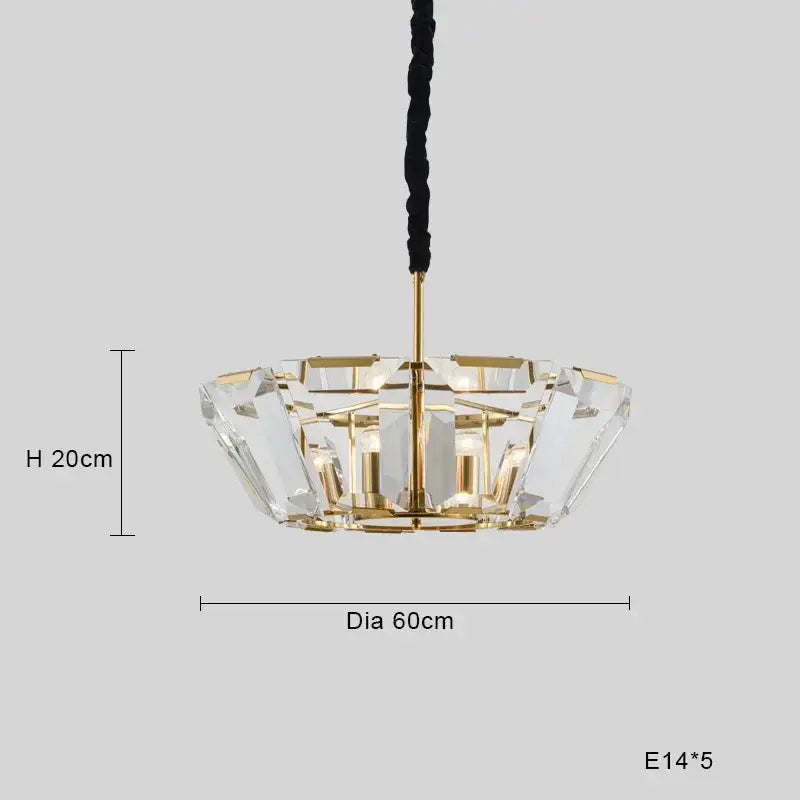 Modern black crystal pendant chandelier dining room luxe lighting