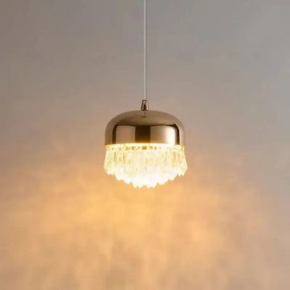 Modern black crystal tassel chandelier bedroom pendant light