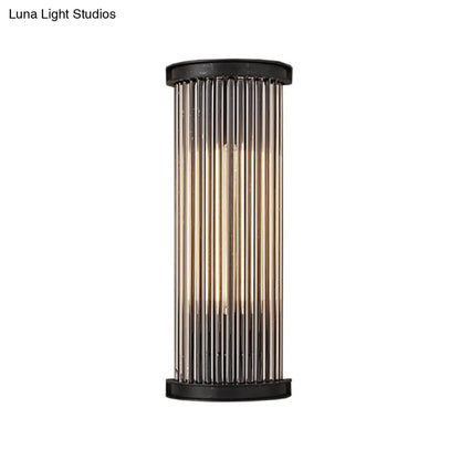 DecorBites™ Modern Black Crystal Wall Sconce 1-Light for Stylish Living Room