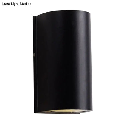Modern black cube led wall sconce porch light 110v-120v