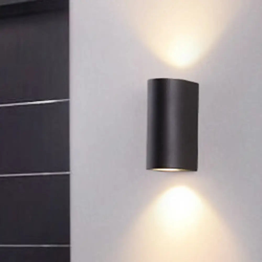 Modern black cube led wall sconce porch light 110v-120v