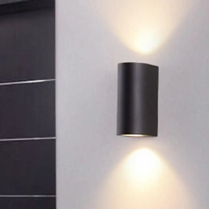 Modern black cube led wall sconce porch light 110v-120v