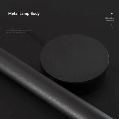 Modern black cylindrical led pendant lamps for dining room