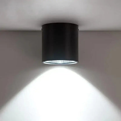 Modern black cylindrical pendant ceiling spot light for kitchen