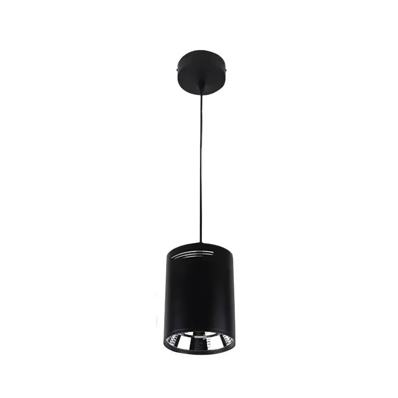 Modern black cylindrical pendant ceiling spot light for kitchen